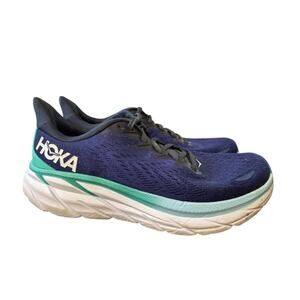 Hoka One One Clifton IIX Navy Running Walking Shoe Women size 8.5 B